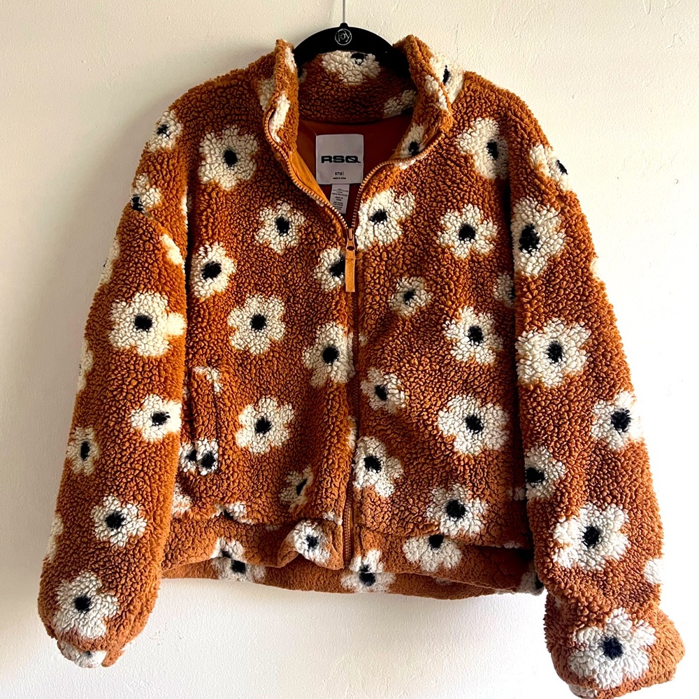 RSQ (Tilly’s) teddy bear jacket. Size small.